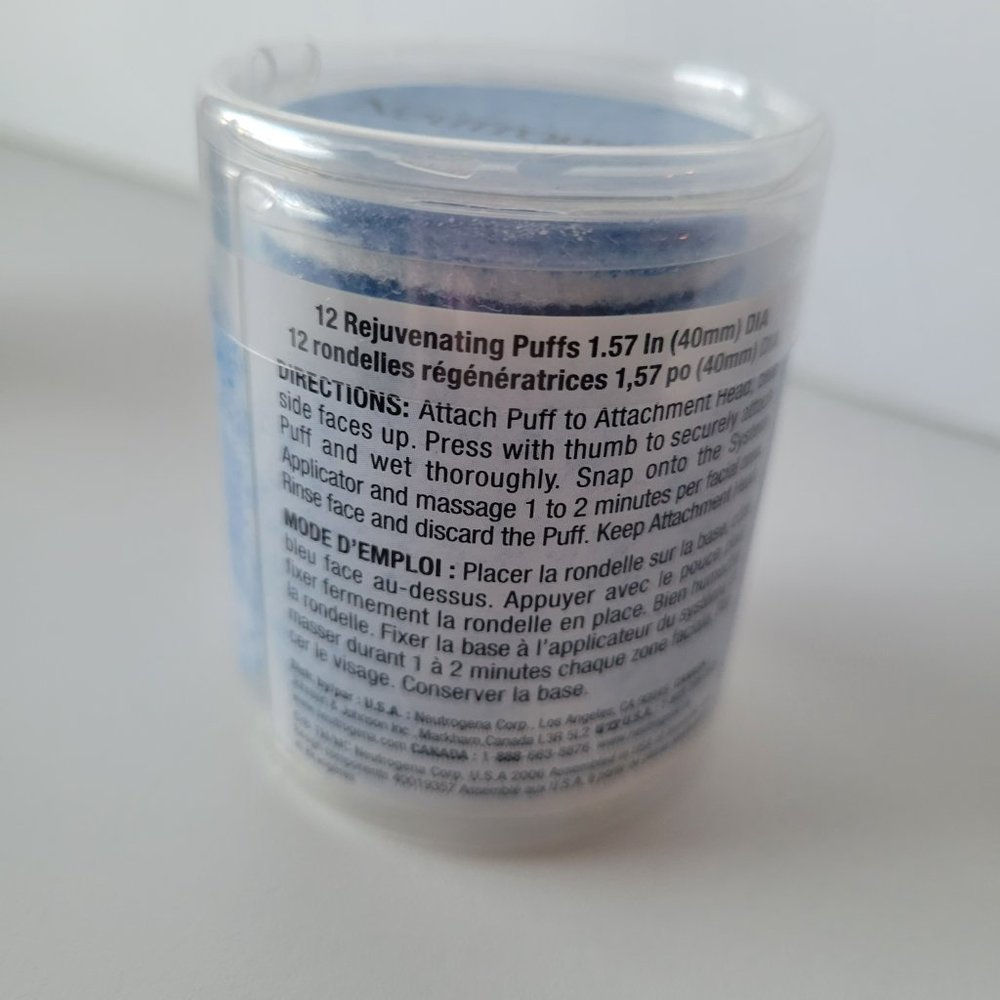Neutrogena 12 Rejuvenating Puffs 1.57 in Puffs Refills Only Lot of 2 Containers - Picture 4 of 6